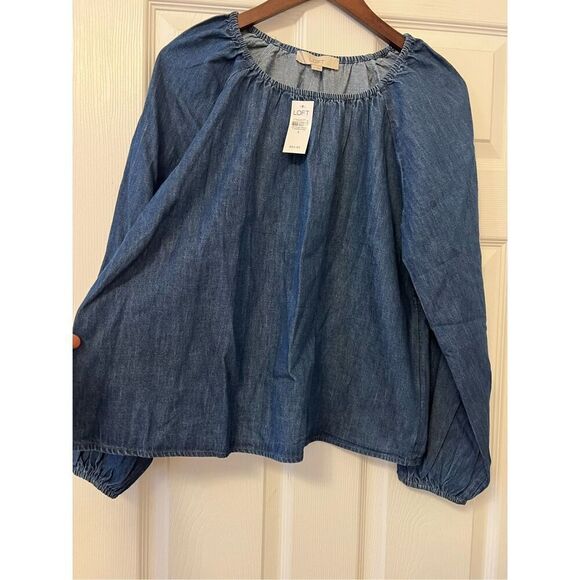 LOFT DENIM TOP - Picture 4 of 11
